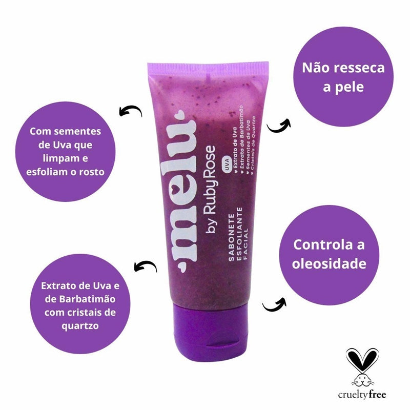 Esfoliante Facial Uva Melu