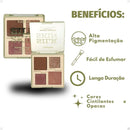 Paleta de Contorno Blush e Iluminador Silk Skin Ruby Rose (cor Deep Radiance)