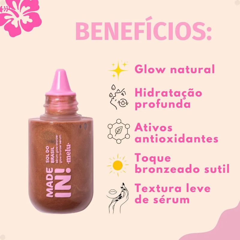 Sérum Glow Bronzer do Brasil Made in Melu by Ruby Rose