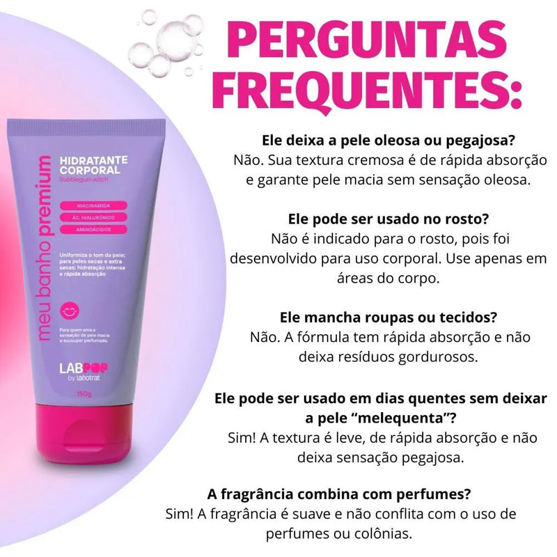 Hidratante Corporal Bubblegum Labotrat 150g