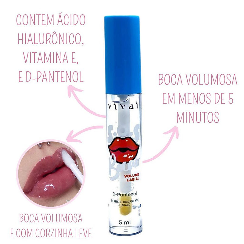 Gloss Labial SOS Bocão Vivai