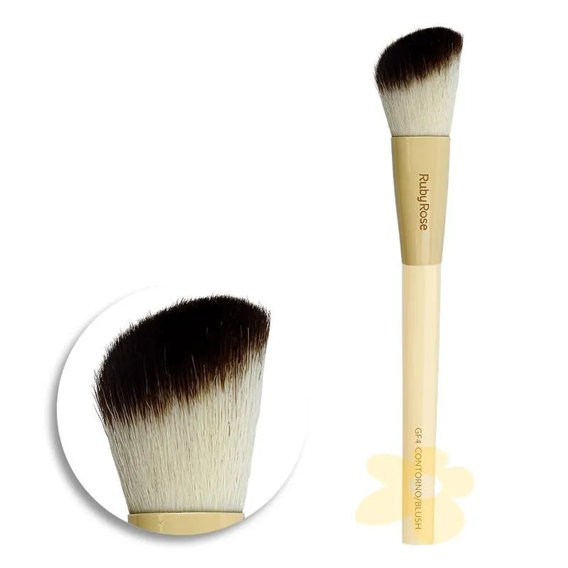 Pincel para Contorno ou Blush GF4 Linha Glass Ruby Rose