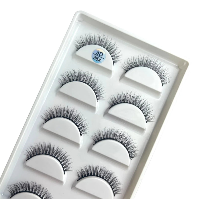 5 Pares de Cílios Postiços 3D 36#