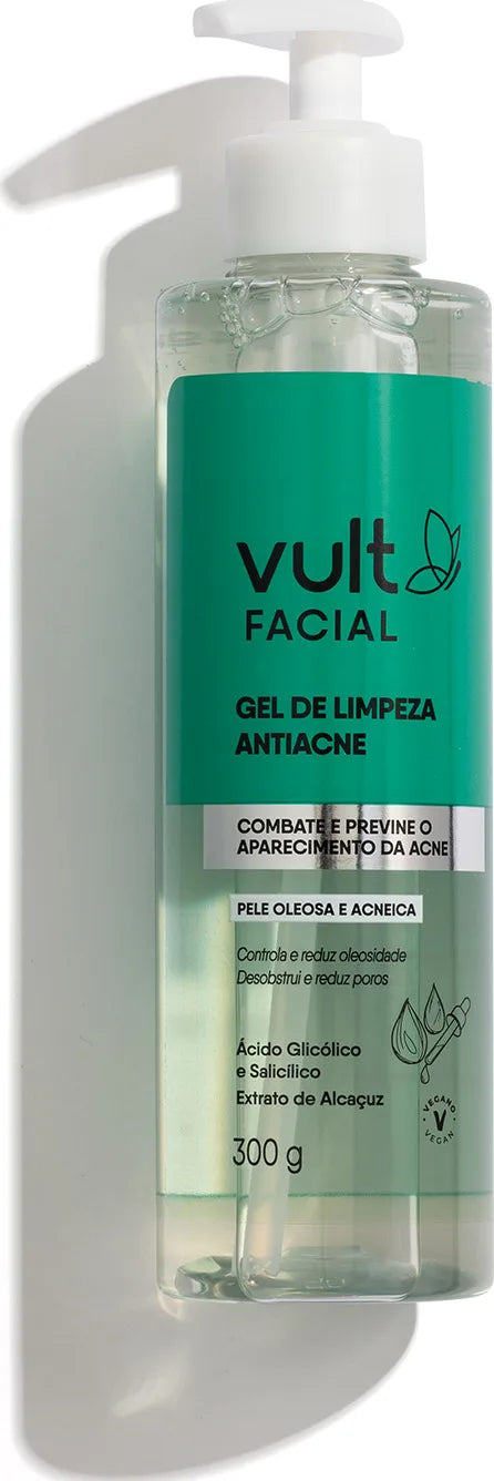 Gel de Limpeza Antiacne (embalagem econômica) Vult 300g