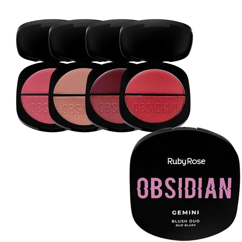 Blush Duo Gemini Obsidian Ruby Rose Edição Limitada