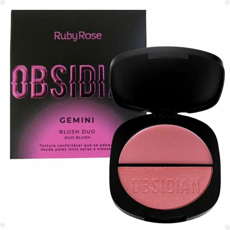 Blush Duo Gemini Obsidian Ruby Rose Edição Limitada