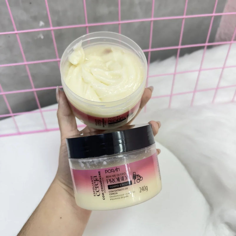 Esfoliante Cereja com Champanhe Porán 240g