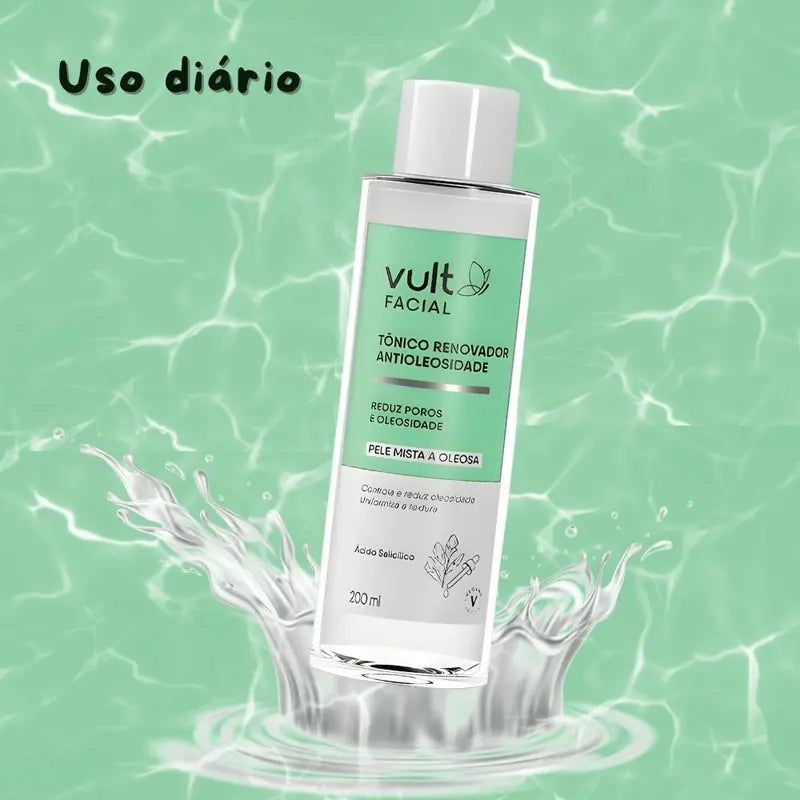 Tônico Renovador Facial Antioleosidade Vult