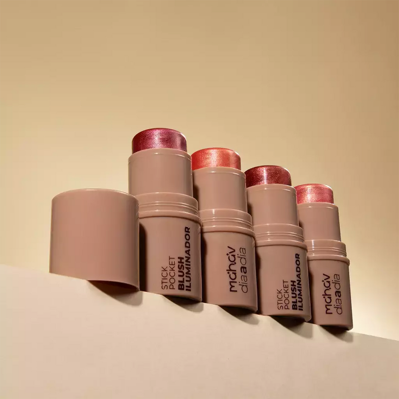 Blush Iluminador Stick Pocket Dia a Dia Mahav