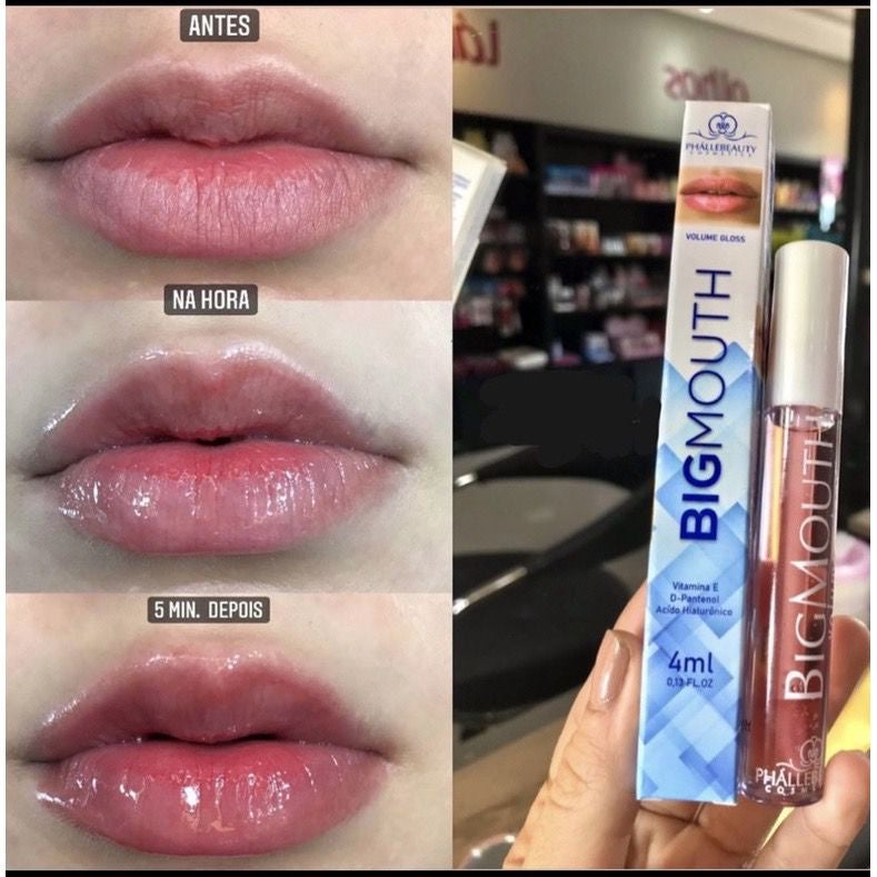 Gloss Big Mouth (aumento labial) Rosê Gold Phallebeauty