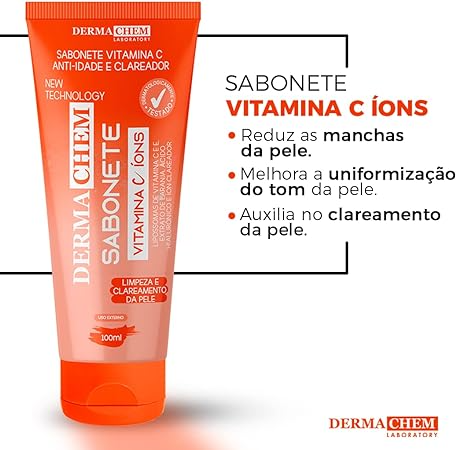 Sabonete Facial Vitamina C íons Dermachem