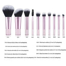 Kit de 10 Mini Pinceis Dupe Real Techniques (acompanha estojo)
