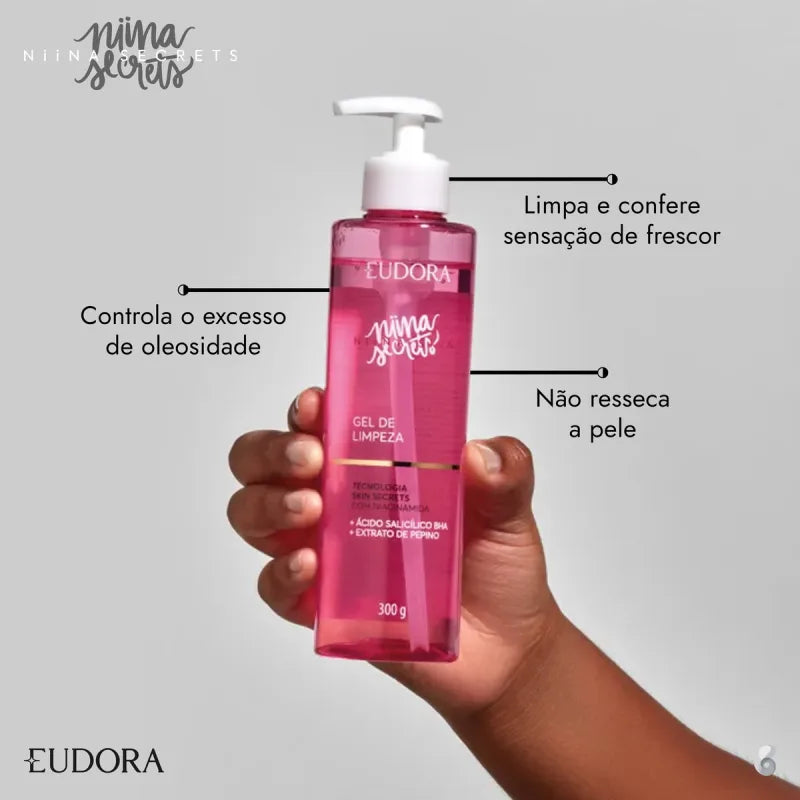 Gel de Limpeza Facial Niina Secrets Eudora Skin 300ml