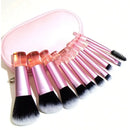 Kit de 10 Mini Pinceis Dupe Real Techniques (acompanha estojo)