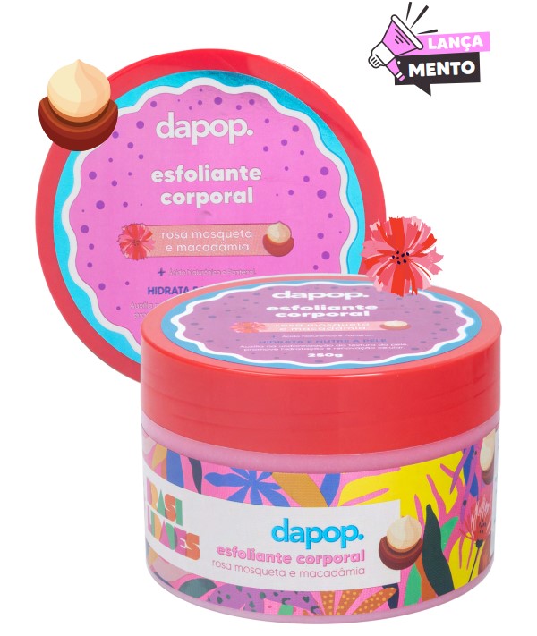 Esfoliante Corporal Rosa Mosqueta e Macâdamia Dapop 250g