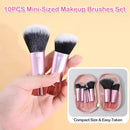 Kit de 10 Mini Pinceis Dupe Real Techniques (acompanha estojo)