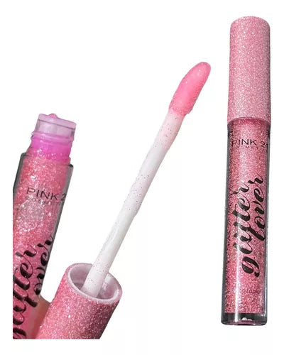 Gloss Brilho Labial Mágico (cor de acordo com pH) Glitter Lover Pink 21