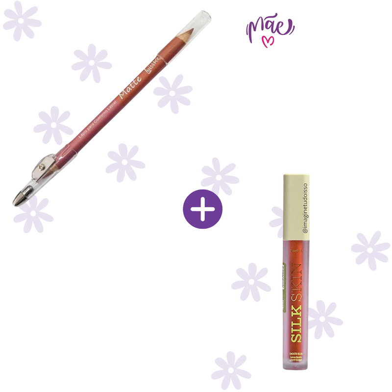 Kit Lip Combo de Outono Matte + Lápis Labial