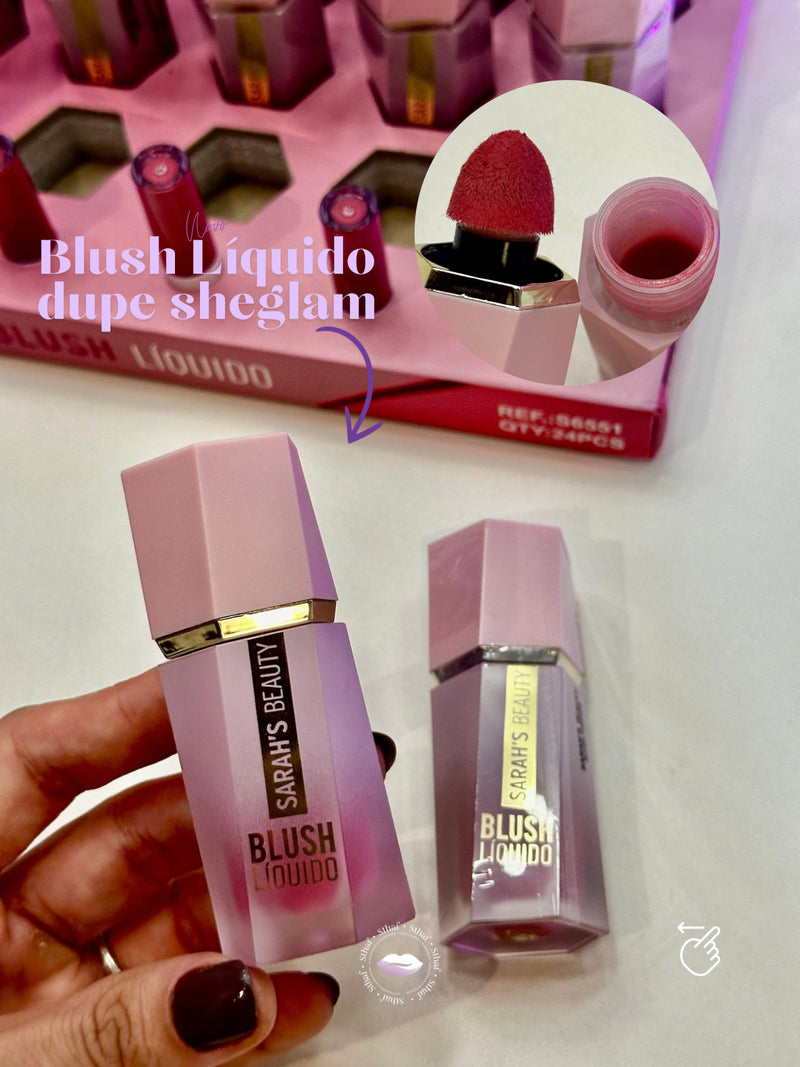 Blush Líquido Sarah's Beauty (dupe Sheglam)