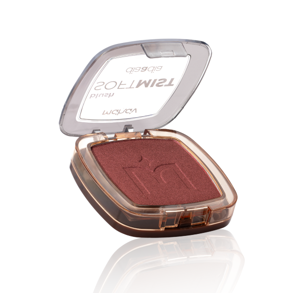 Blush Facial em Pó Soft Mist Dia a Dia Mahav com espelho (4 cores)