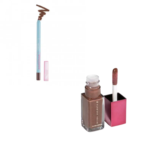 Lip Combo Marrom Supremo Lápis Comeback + Gloss Ônix