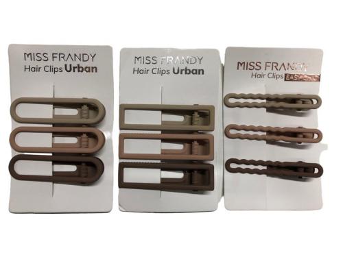 Presilhas Hair Clips Urban Miss Frandy (preta)