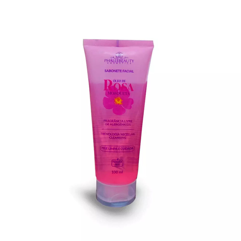 Sabonete Facial com Rosa Mosqueta 100ml Phallebeauty