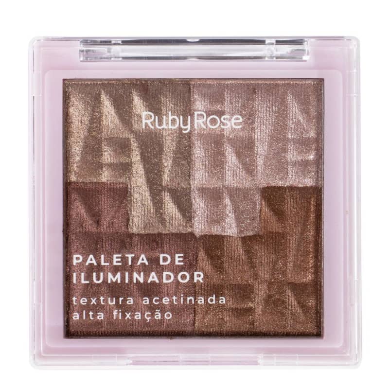 Paleta de Iluminador Mosaico Ruby Rose
