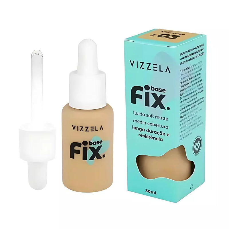 Base Líquida Fluida Fix Vizzela 30ml