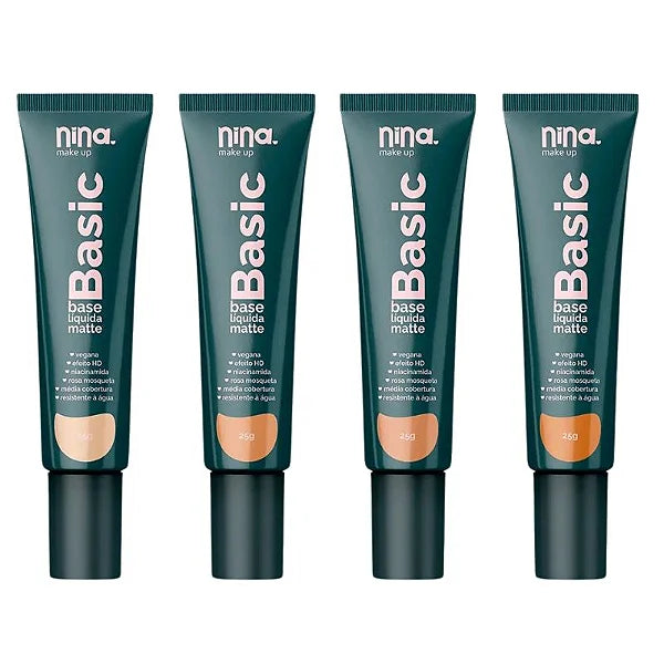 Base Liquida Matte Basic Nina Makeup