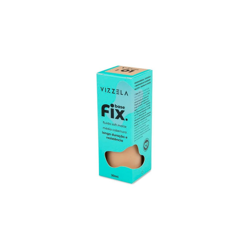 Base Líquida Fluida Fix Vizzela 30ml
