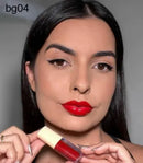 Batom Líquido Matte Velvety BG04 Linha Glass Ruby Rose