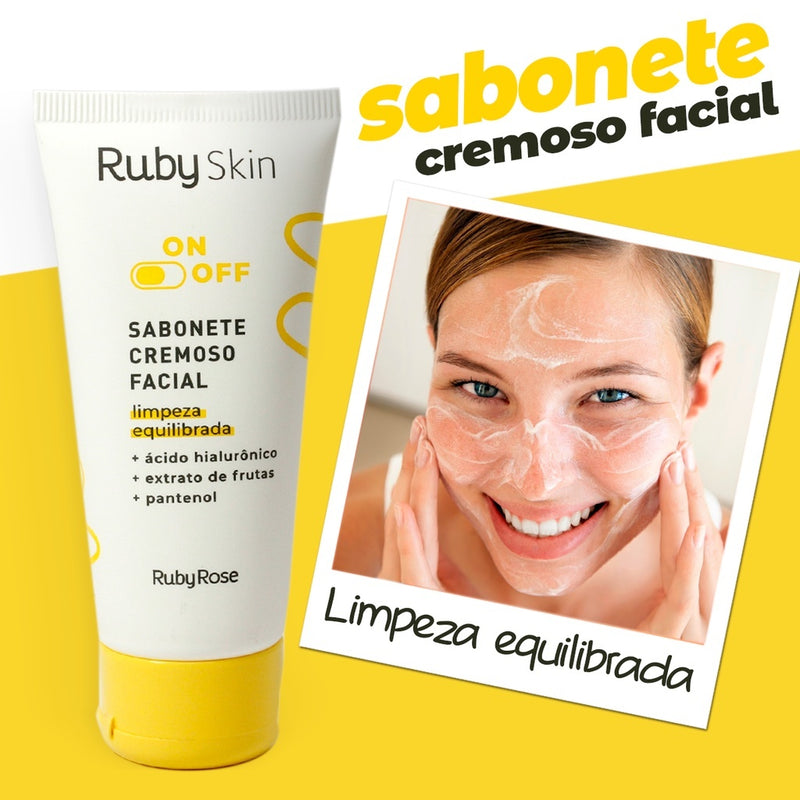 Sabonete Cremoso Facial Ruby Rose