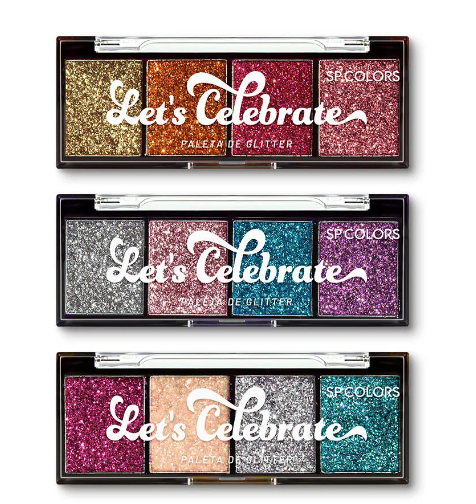 Paleta de Glitter Prensado Let's Celebrate SP Colors