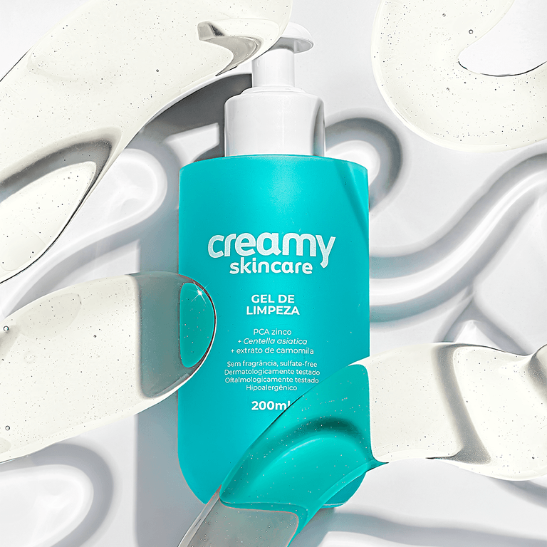 Sabonete Gel Creamy PCA ZINCO + CENTELLA ASIÁTICA + EXTRATO DE CAMOMILA 200ml