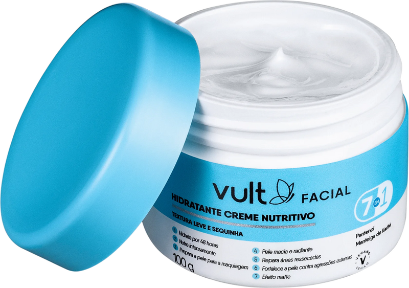 Creme Hidratante Facial Nutritivo Vult 100g