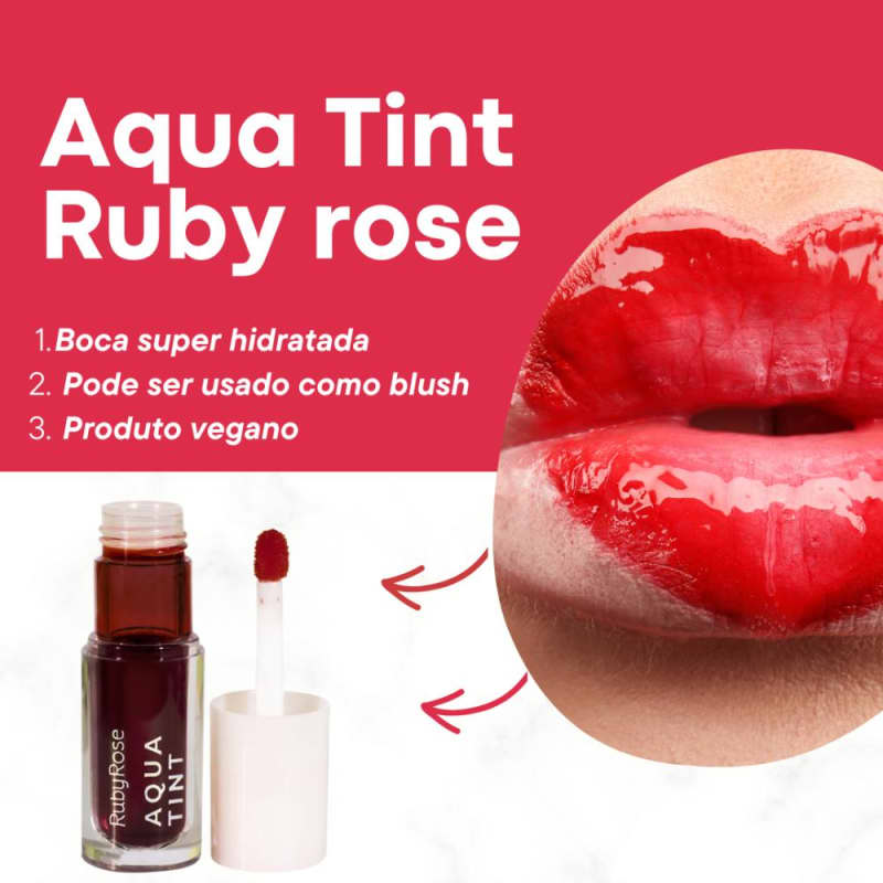 Aqua Tint Ruby Rose (3 cores)