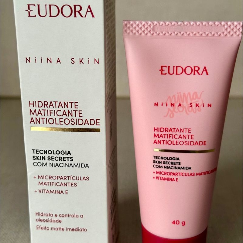 Hidratante Facial Matificante Antioleosidade Niina Secrets Eudora Skin 40g