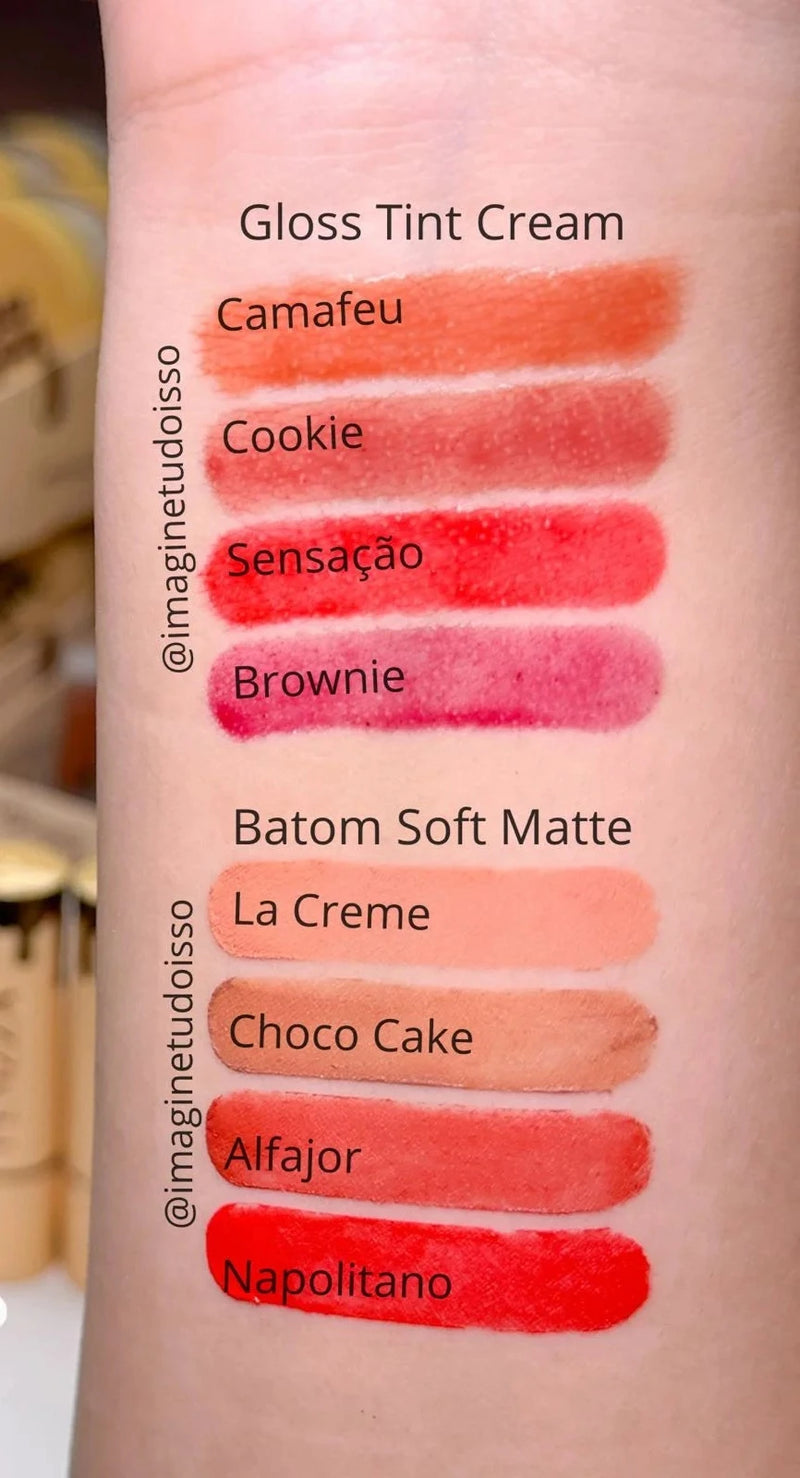 Batom Bastão Soft Matte ChocoFun Fenzza *novas cores*