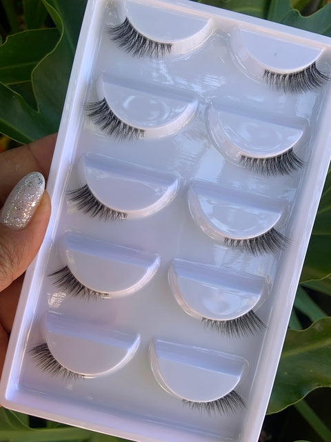 5 Pares de Cílios Postiços Cantinho Y1026