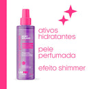 Body Splash com Glow LabPop Meu Banho Premium Fragância Bubblegum Witch Labotrat 190ml