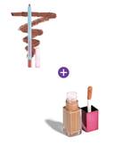 Lip Combo Nude Marrom Glamour com Gloss Turmalina Niina Secrets + Lápis Pop Perfection da Ruby Rose