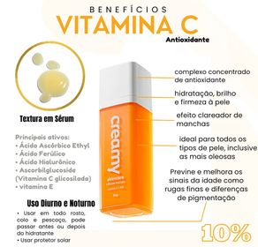 VITAMINA C 10% + ÁCIDO FERÚLICO + VITAMINA E Creamy 30ml