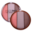 Trio Multiface Blush/Contorno e Iluminador