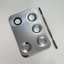 Placa de Inox com Espátula