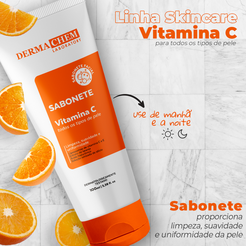 Sabonete Facial Vitamina C íons Dermachem