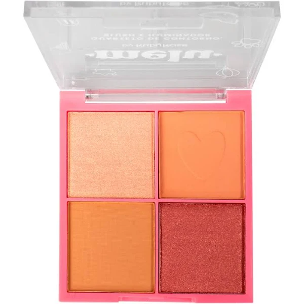 Paleta Quarteto Contorno, Blush e Iluminador Melu