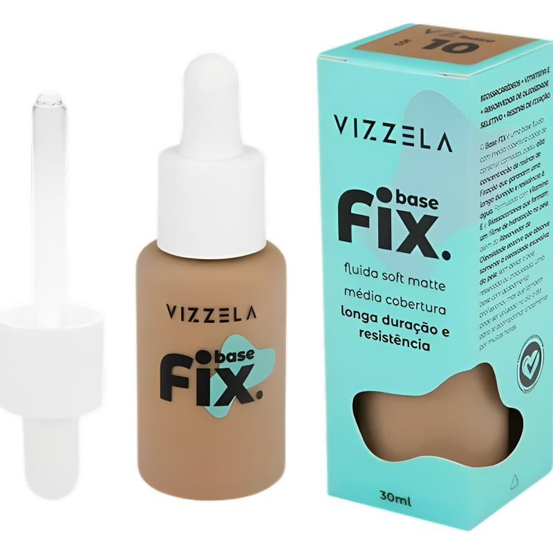 Base Líquida Fluida Fix Vizzela 30ml