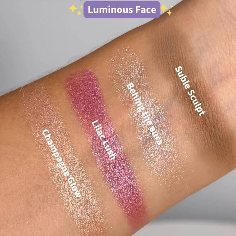 Paleta de Contorno Blush e Iluminador Silk Skin Ruby Rose (cor Luminous Face)