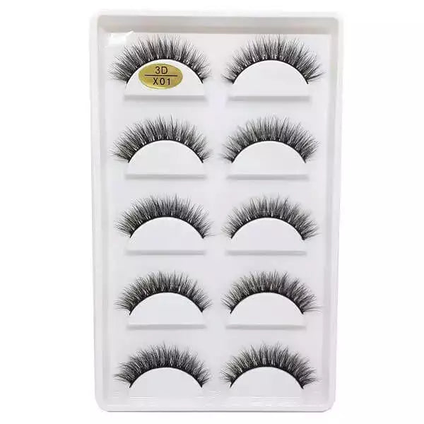 5 Pares de Cílios Postiços X01